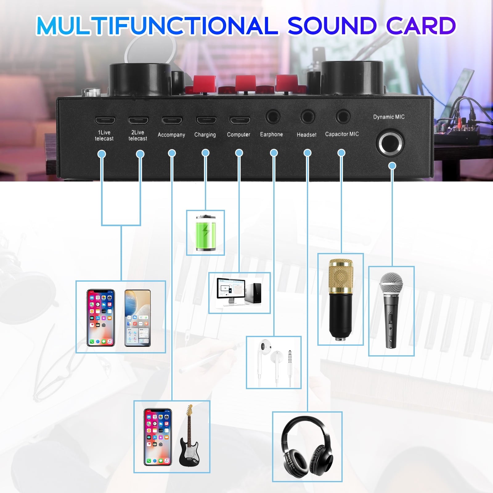 Microphone for Podcast Equipment Bundle and Studio Recording Equipment,Usb Micro