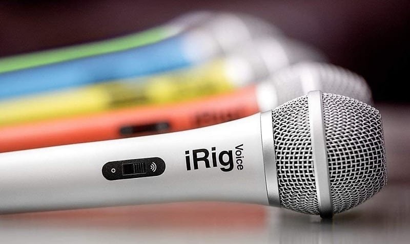 IK Multimedia iRig Voice (white) Karaoke Microphone for Smartphones and Tablets