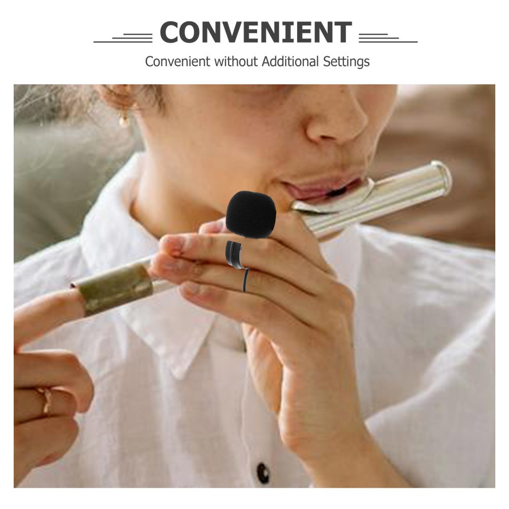 Plastic Play Flute Clip on Instrument Microphone Clarinet Thumb Rest Cushion