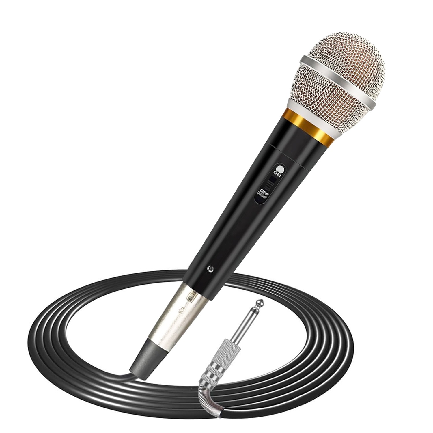 Handheld XLR Dynamic Professional Microphone with On/Off Switch 13ft XLR Cable
