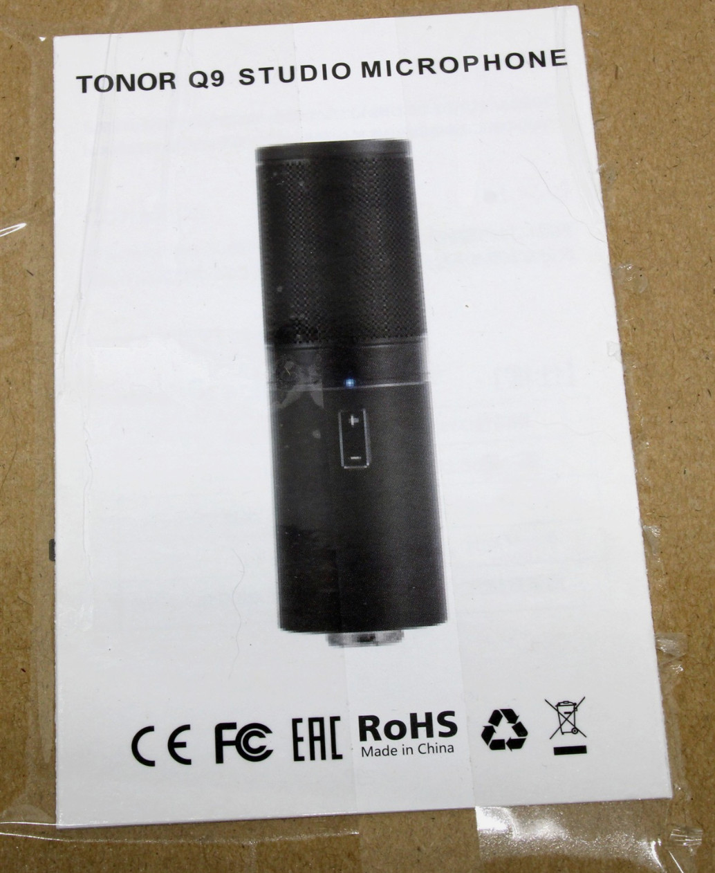 TONOR Q9 Black USB Cardioid Condenser Studio Microphone W/ Filter And Stand NEW