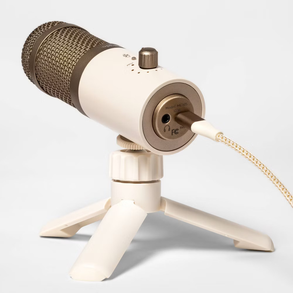 heyday Desktop Microphone – Stone White
