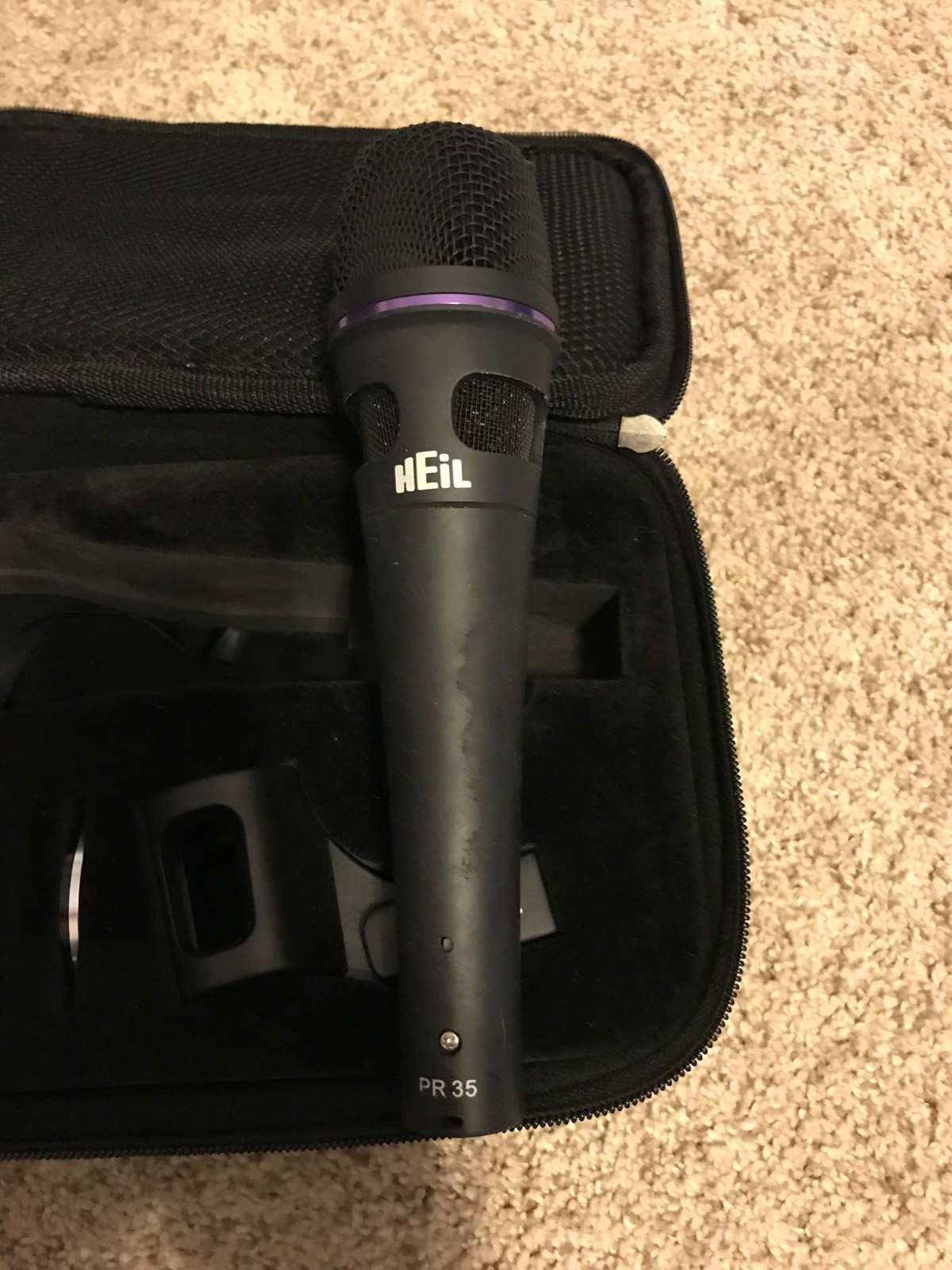 Heil PR35 High Quality Live Vocal Microphone – original case, clip, extras.