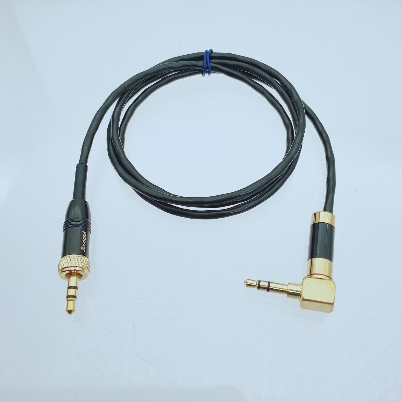 3.5mm 1/8″ plug 90° TRS to 3.5mm For Sennheiser Screw Lock Camera Cable adapter