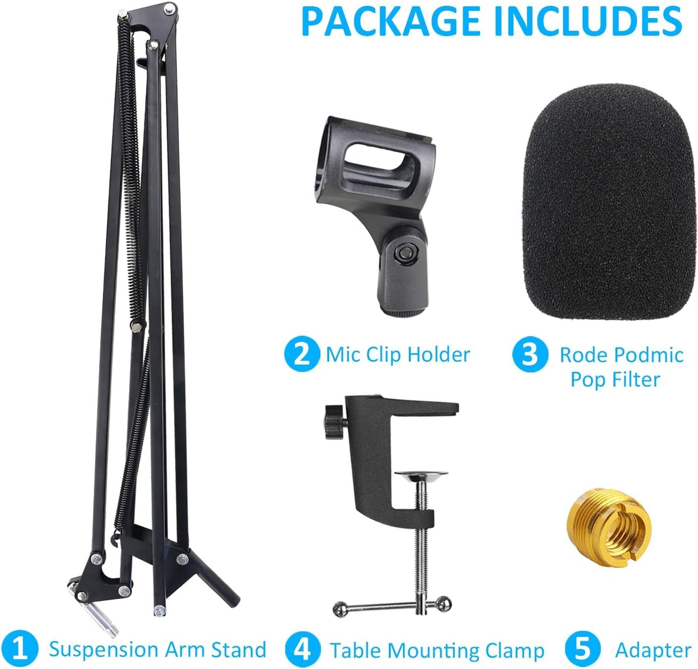Rode PODMIC Podcasting Microphone Stand Only, NEW