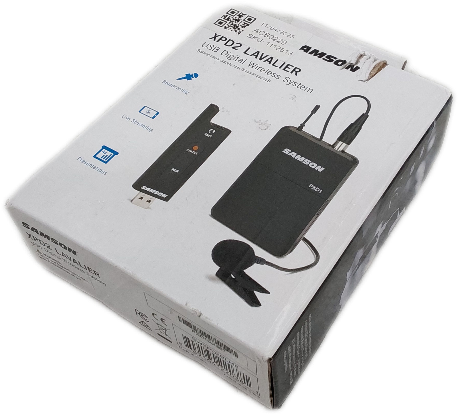 Samson XPD2 Lavalier USB Wireless Mic System