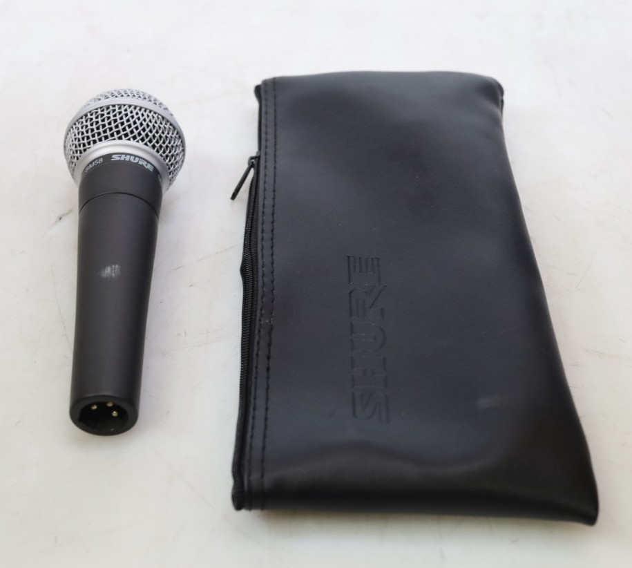 Shure SM58-LC Dynamic Cardioid Vocal Handheld Microphone Wired Pro Audio XLR