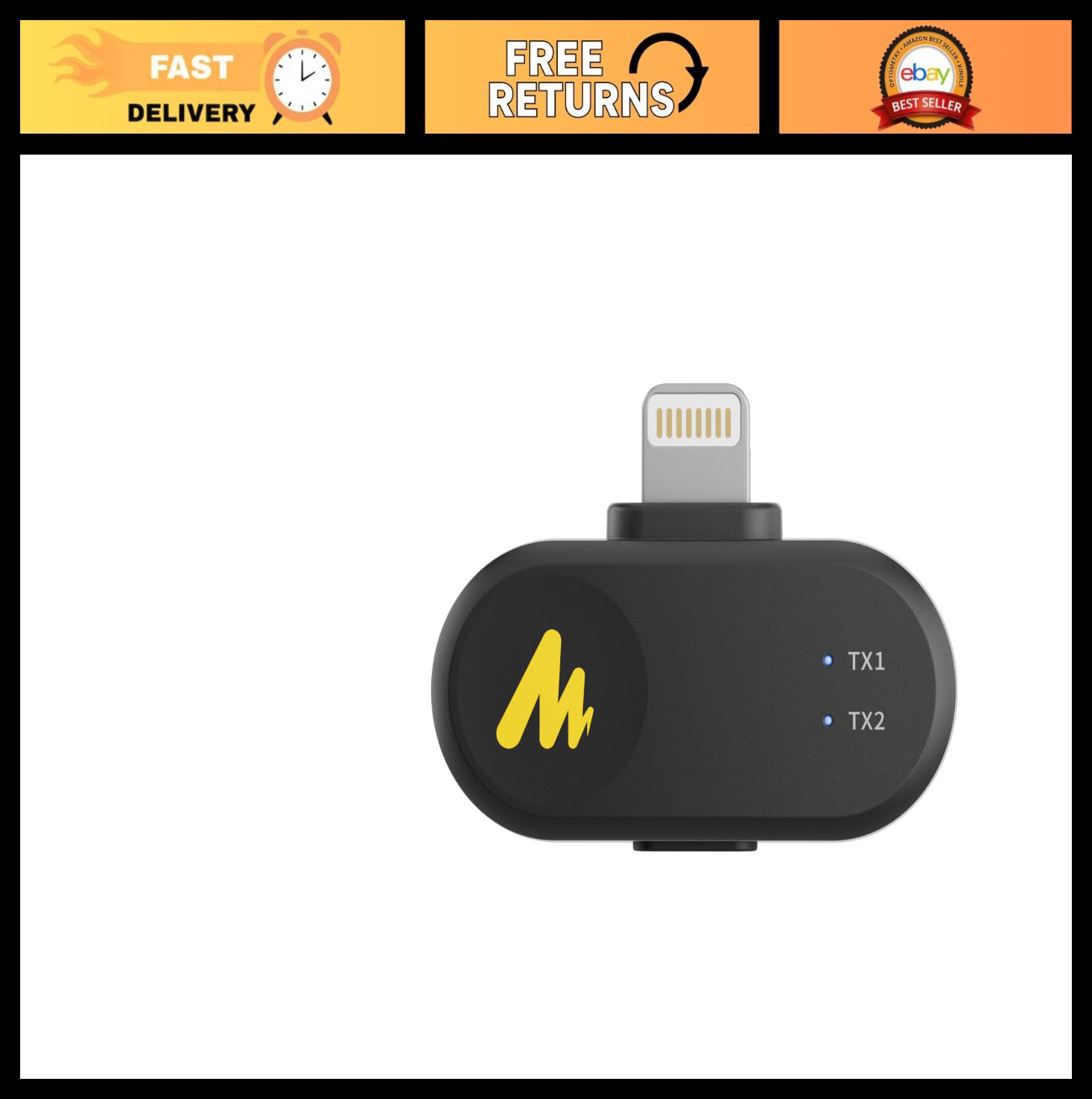 Wireless Podcast Microphone & Lighting Receiver Accessories for PD200W – High Qu