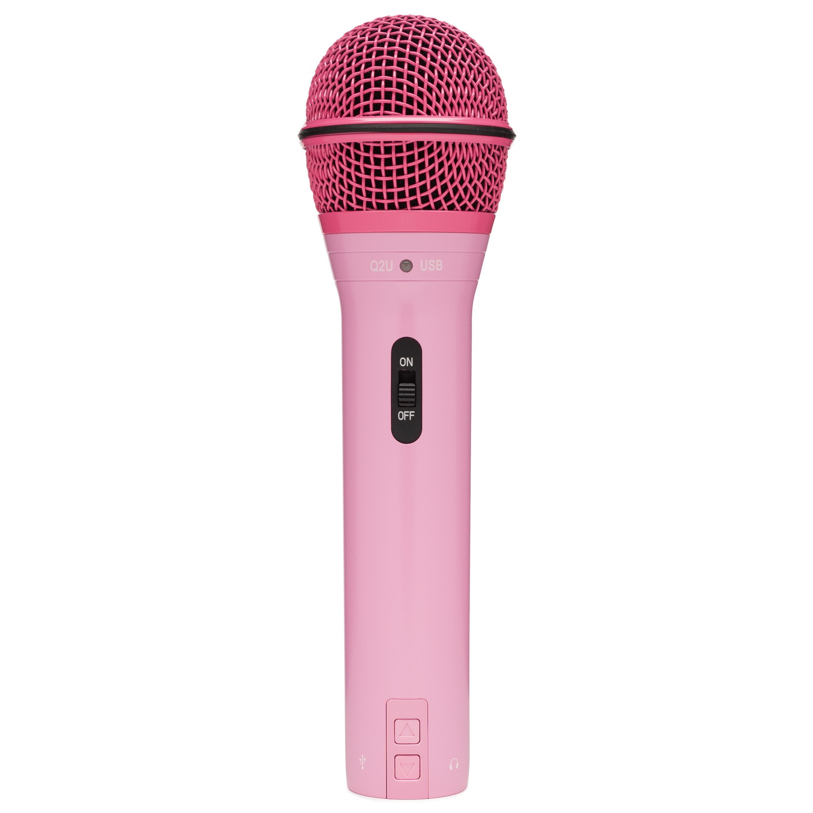 Samson Q2U USB and XLR Handheld Dynamic Pink Microphone with Cardioid Pattern