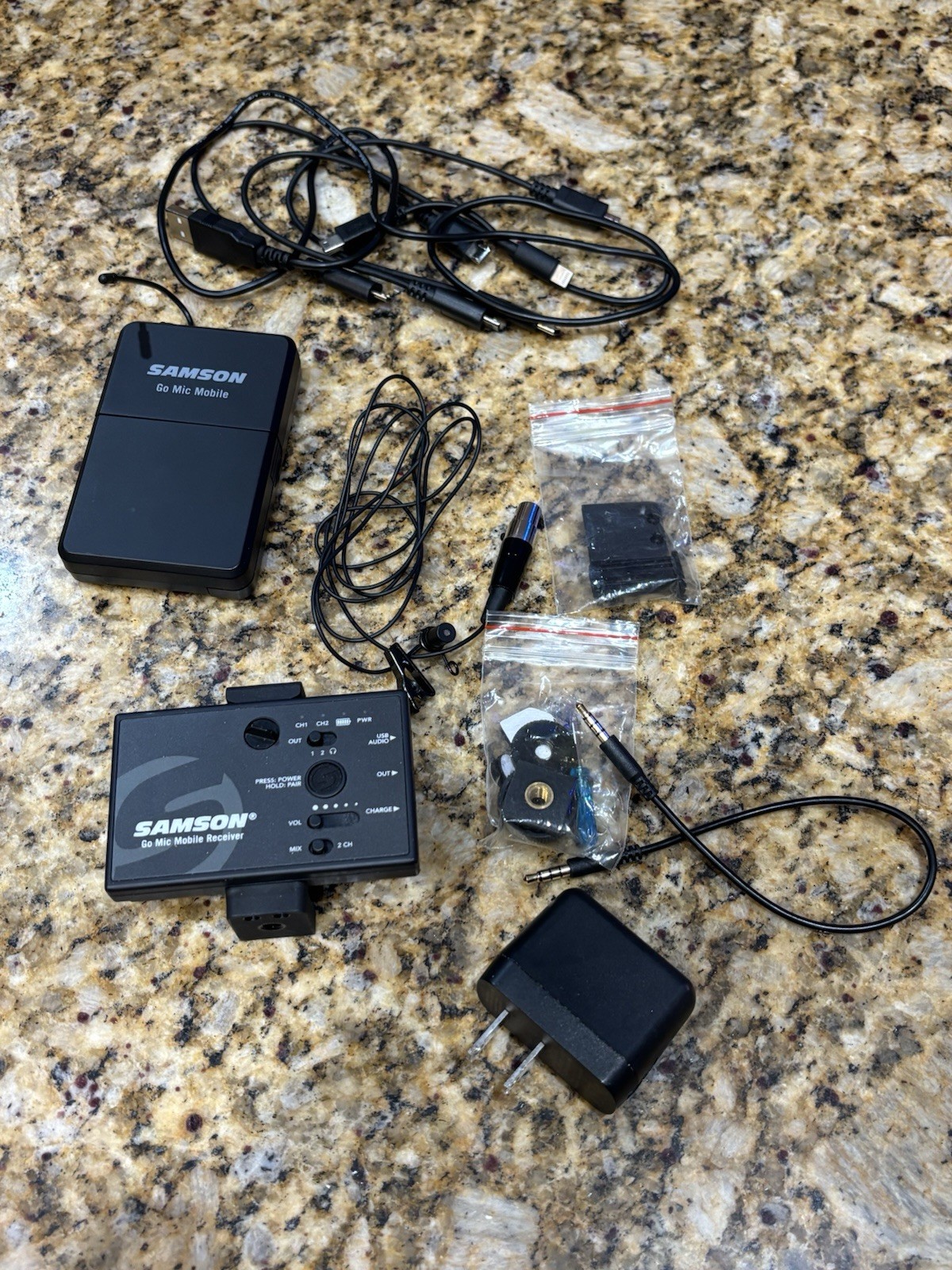 Samson Go Mic Mobile Lavalier Microphone PXD2 Trasmitter & GMM Receiver Tested