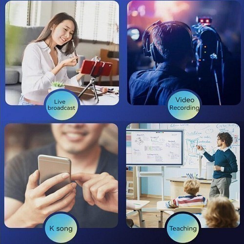 NEW Wireless Lavalier Microphone Noise Reduction Lapel Mic For Camera Recording