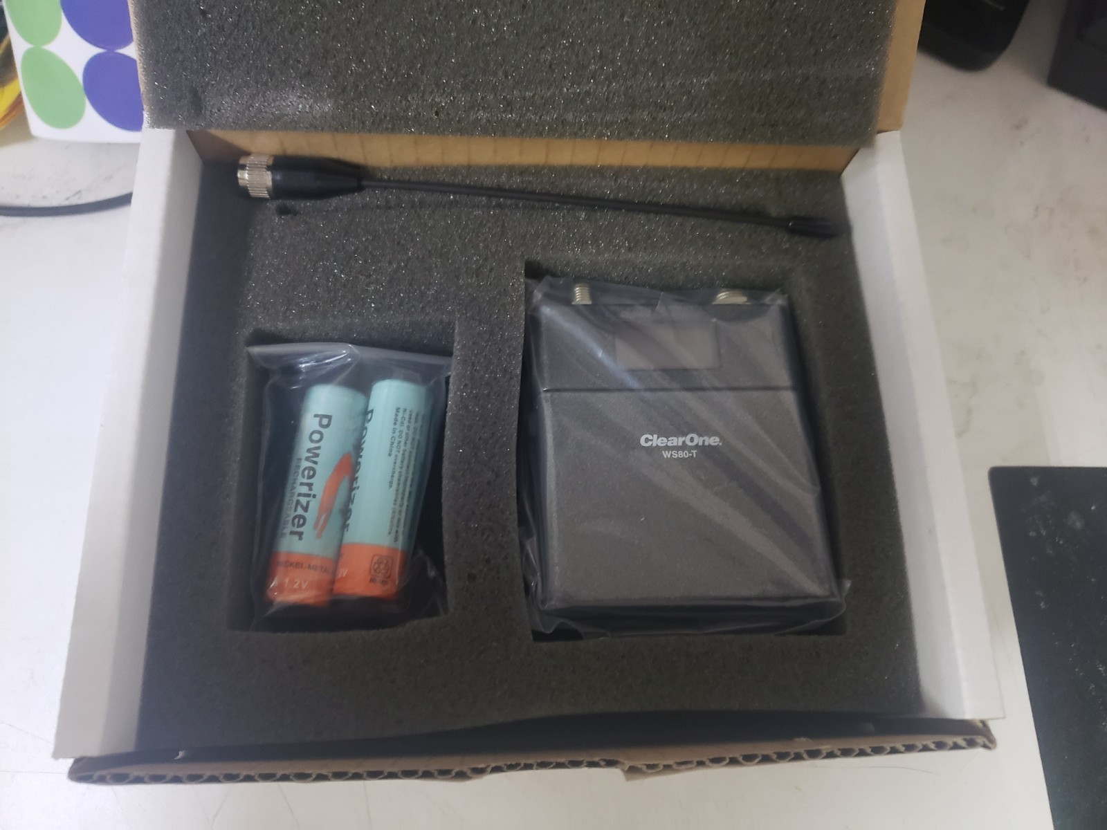 ClearOne Wireless Tabletop Cardioid Transmitter/Mic (RF M500) Compressed,…