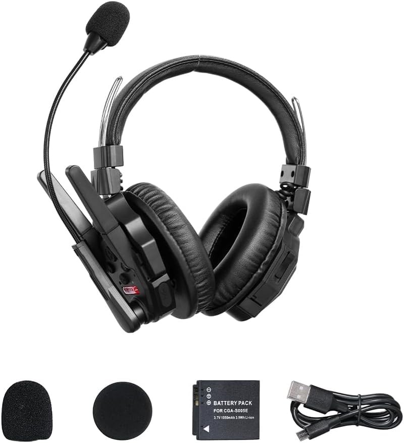 SYNCO Xtalk Xmax1 Wireless Intercom Headset System Xmax1/1 PCS, Black