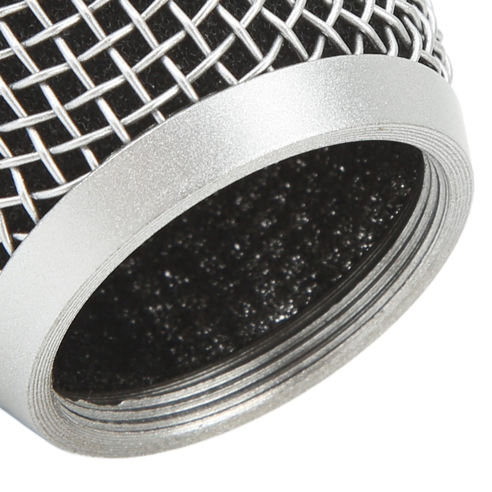 Microphone Ball Head Mesh Grill Inner Foam Filter Stainless Steel Grille Mic BEA