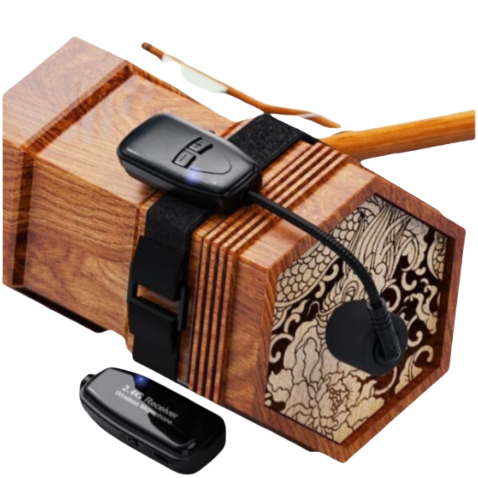 Violin Microphone, 2.4G Wireless Noise Reduction Pickup with 3.5mm to 6.35mm …