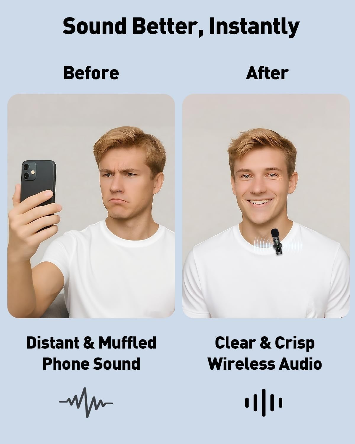 USB C Lavalier Microphone Wireless Mini Mic for Type-C Android Phone/Tablet/P…