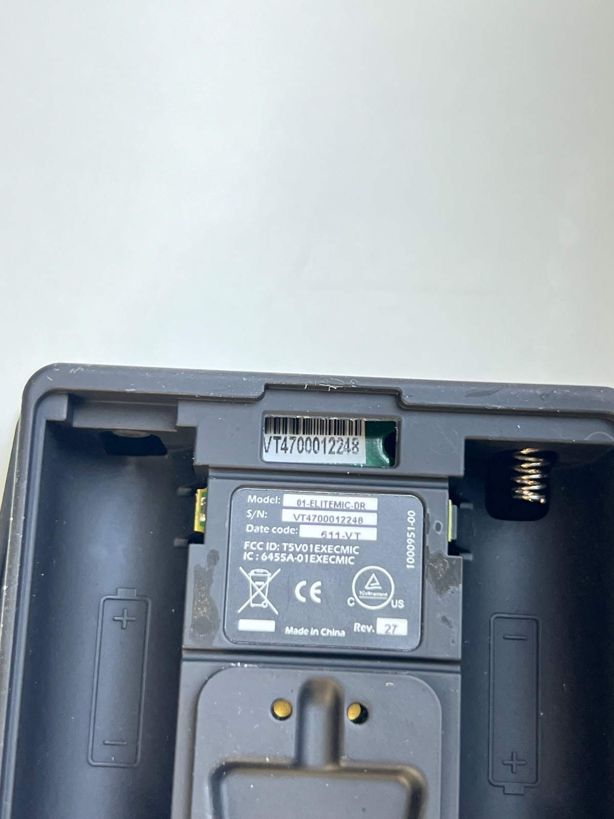 Revolabs 03-ELITEMIC-DR-EU Wireless Tabletop Directional Microphone