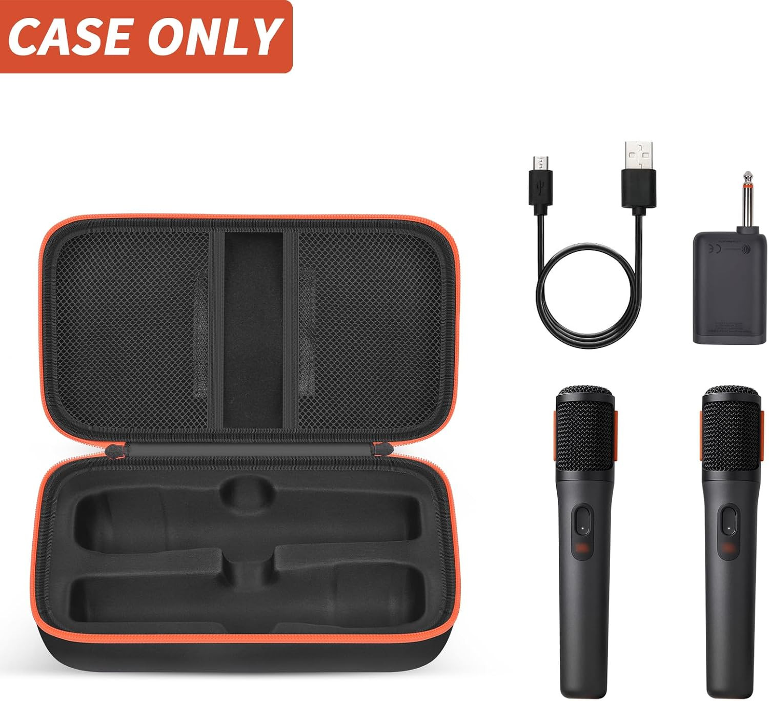 Bluetooth Microphone Wireless Case for JBL Partybox Wireless Mic | 2X