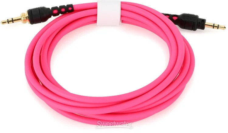 Rode Rode NTH-100 3.5mm to 3.5mm TRS Cable – 7.9-foot, Pink