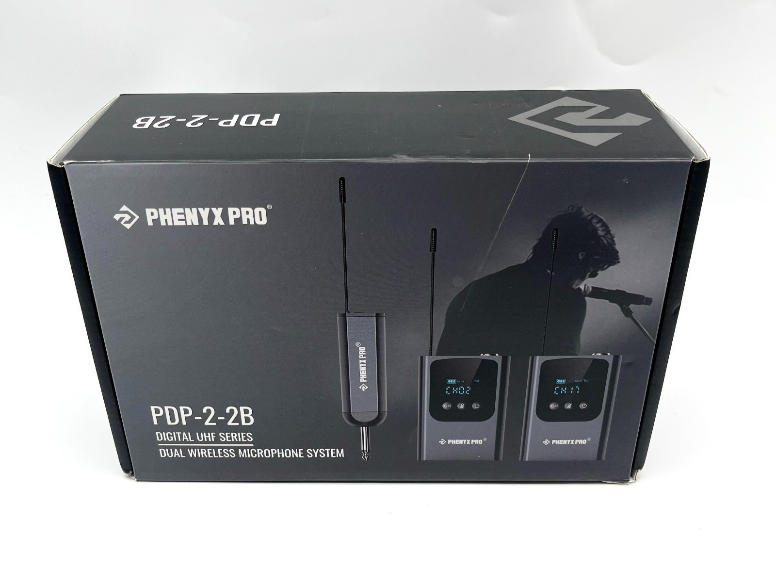 Phenyx Pro Digital UHF Series Dual Wireless Microphpne System Model: PDP-2-2B