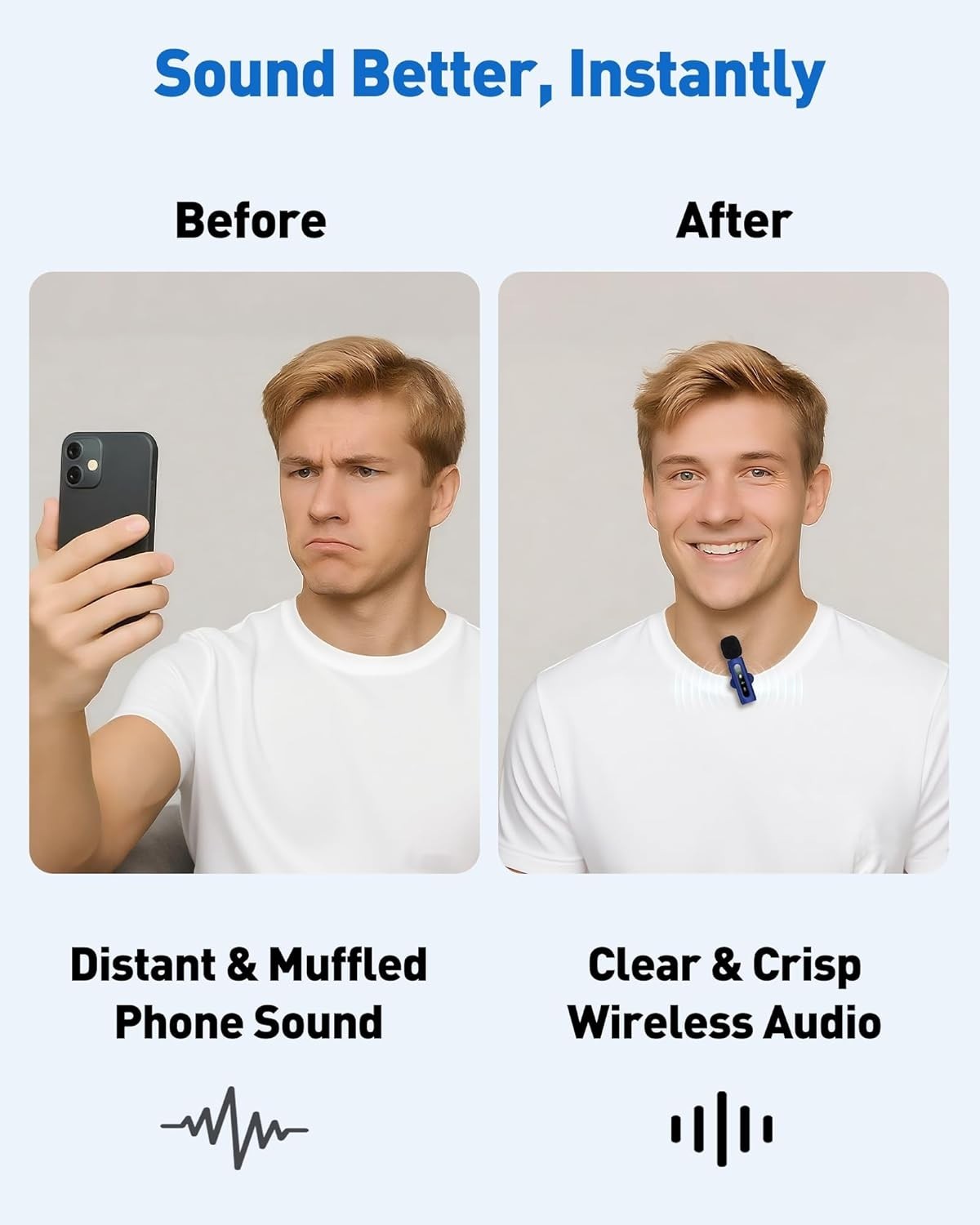 USB C Lavalier Microphone Wireless Mini Mic for Type-C Android Phone/Tablet/P…