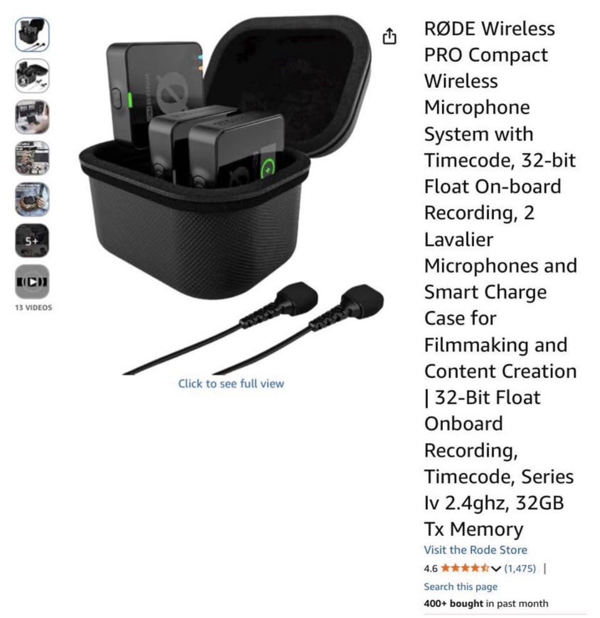 RODE Wireless PRO Dual-Channel Lavalier Microphone System