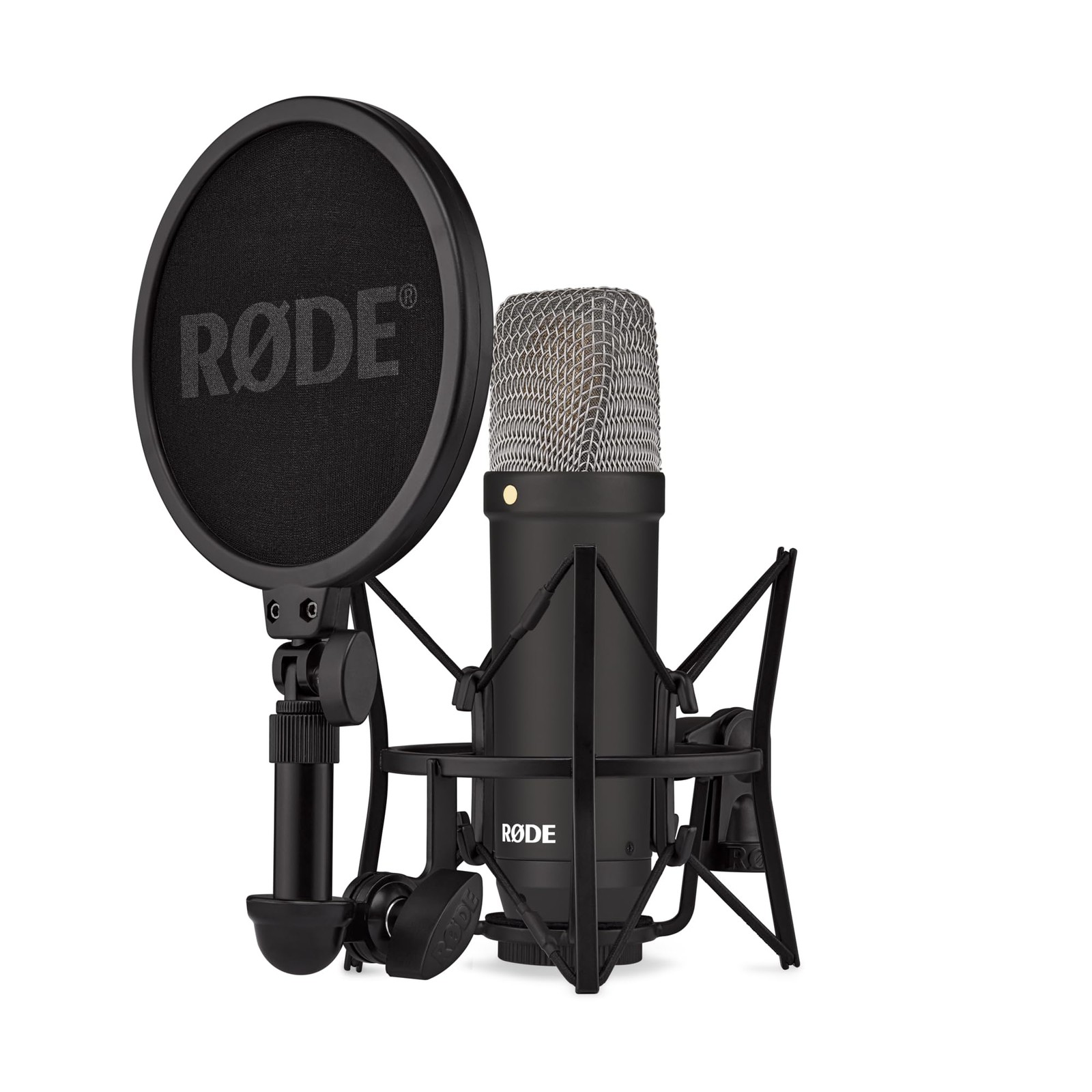 Rode NT1 Signature Large-Diaphragm Condenser Microphone with Shock Mount, Pop Fi