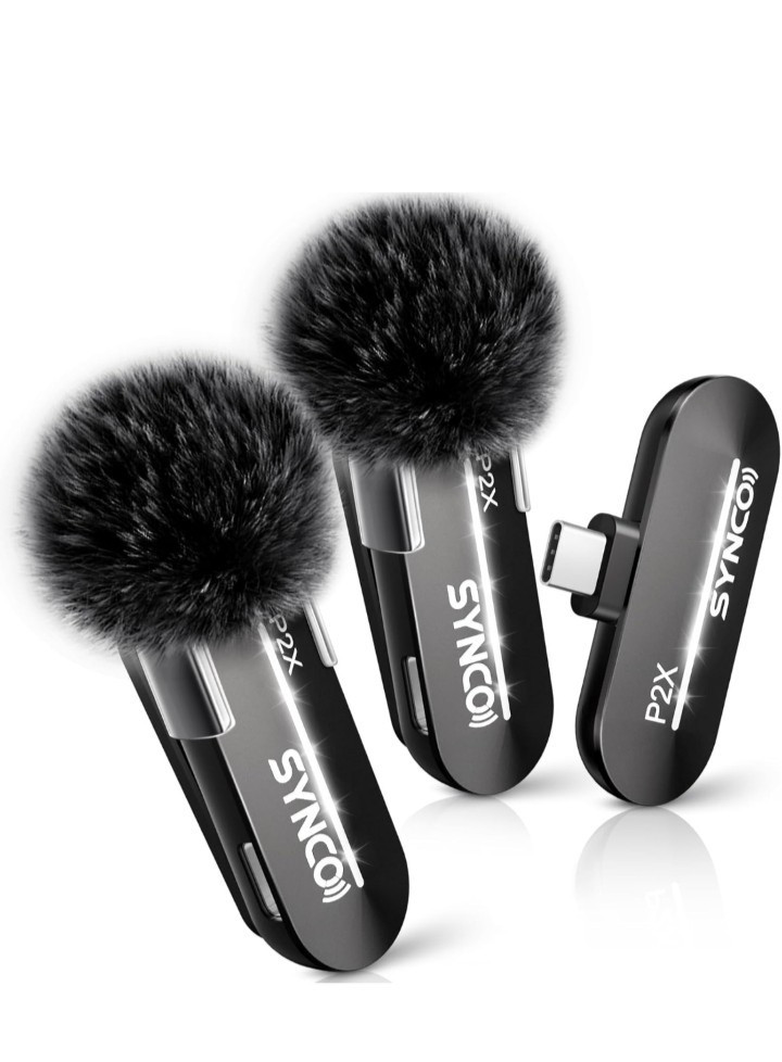 2 Mics Wireless Lavalier Microphone