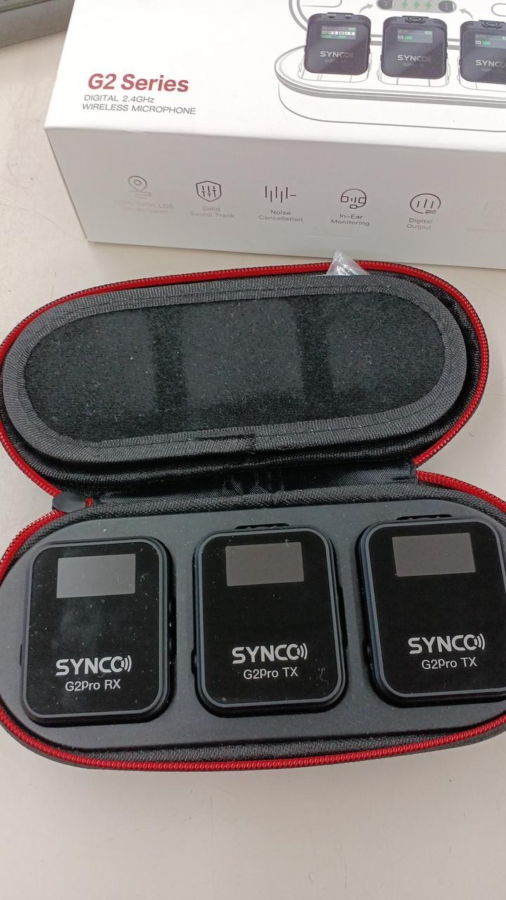 SYNCO G2A2 PRO Wireless Lavalier Microphone Type-C 3.5mm TRS Output Used