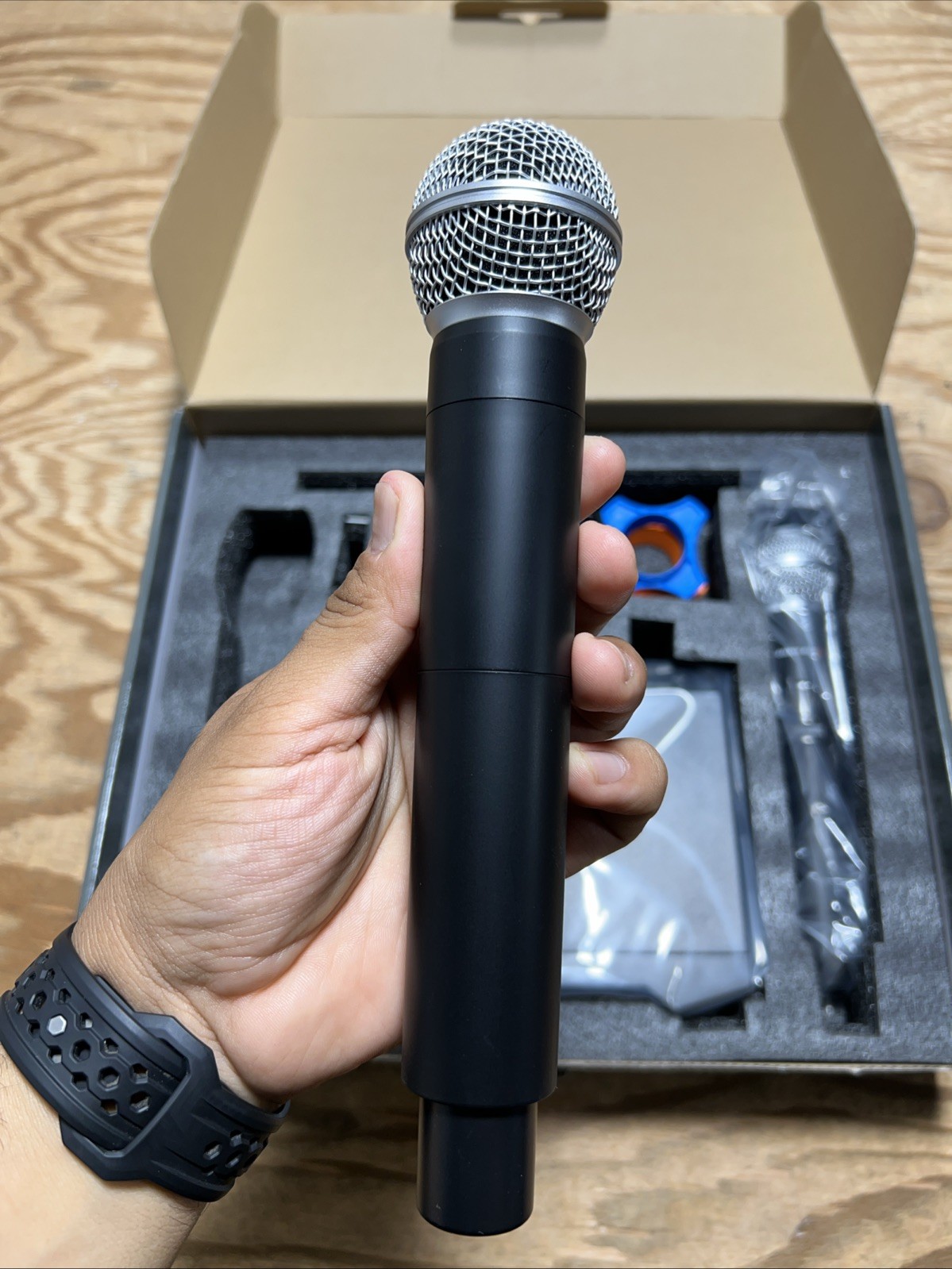 GOLDEN MARS Wireless Microphone System 2.4GHz Rechargeable 300ft Range Karaoke