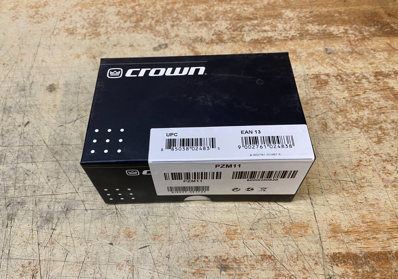 Crown PZM-11 Wall Plate Mountable Pressure Zone Microphone