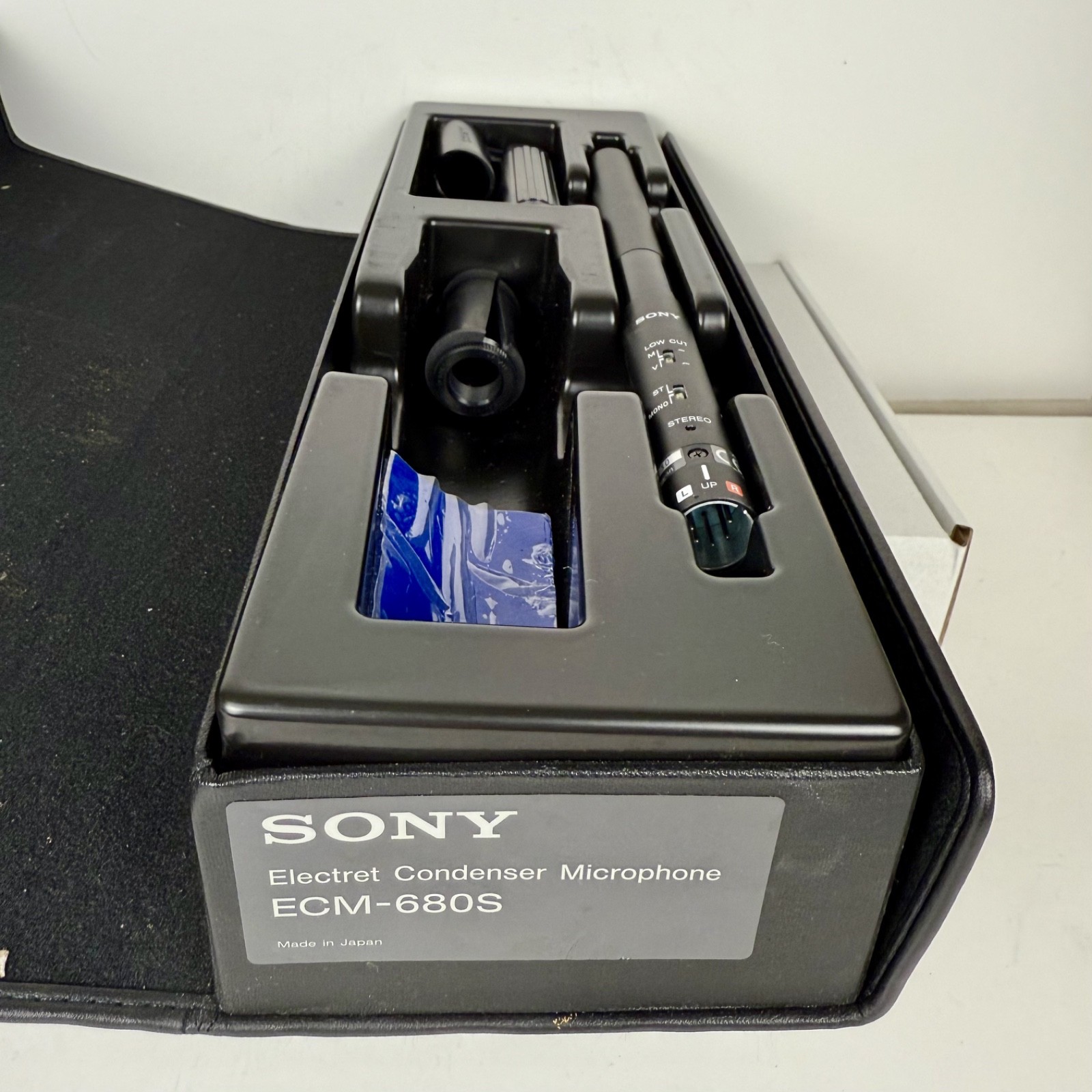 Sony ECM-680S M/S Stereo Shotgun Microphone with Case & Cables – Untested