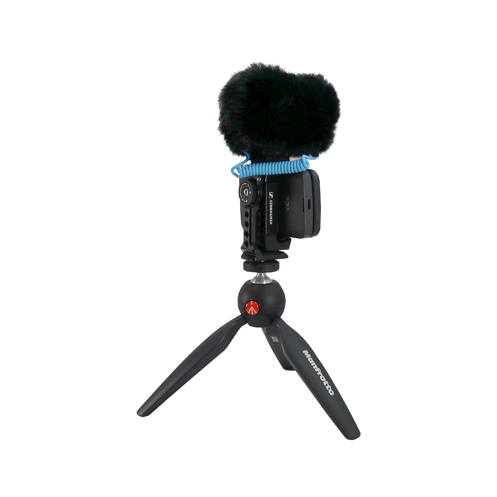 Sennheiser Pro MKE 200 Mobile Kit Mic, Smartphone Clamp, Tabletop Tripod Bundle