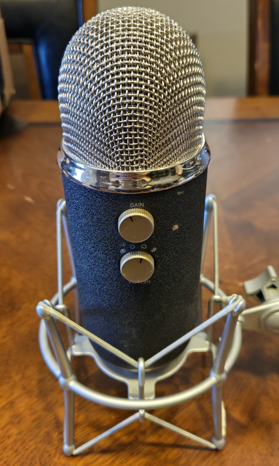 Blue Yeti Pro USB/XLR Condenser Microphone Rare W/ Pro Balance Mount & Screen