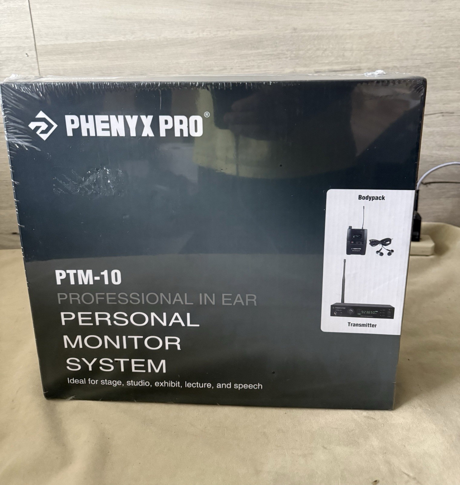 Phenyx Pro PTM-10 UHF Stereo Wireless in-Ear Monitor System, 900MHz Band, 160ft