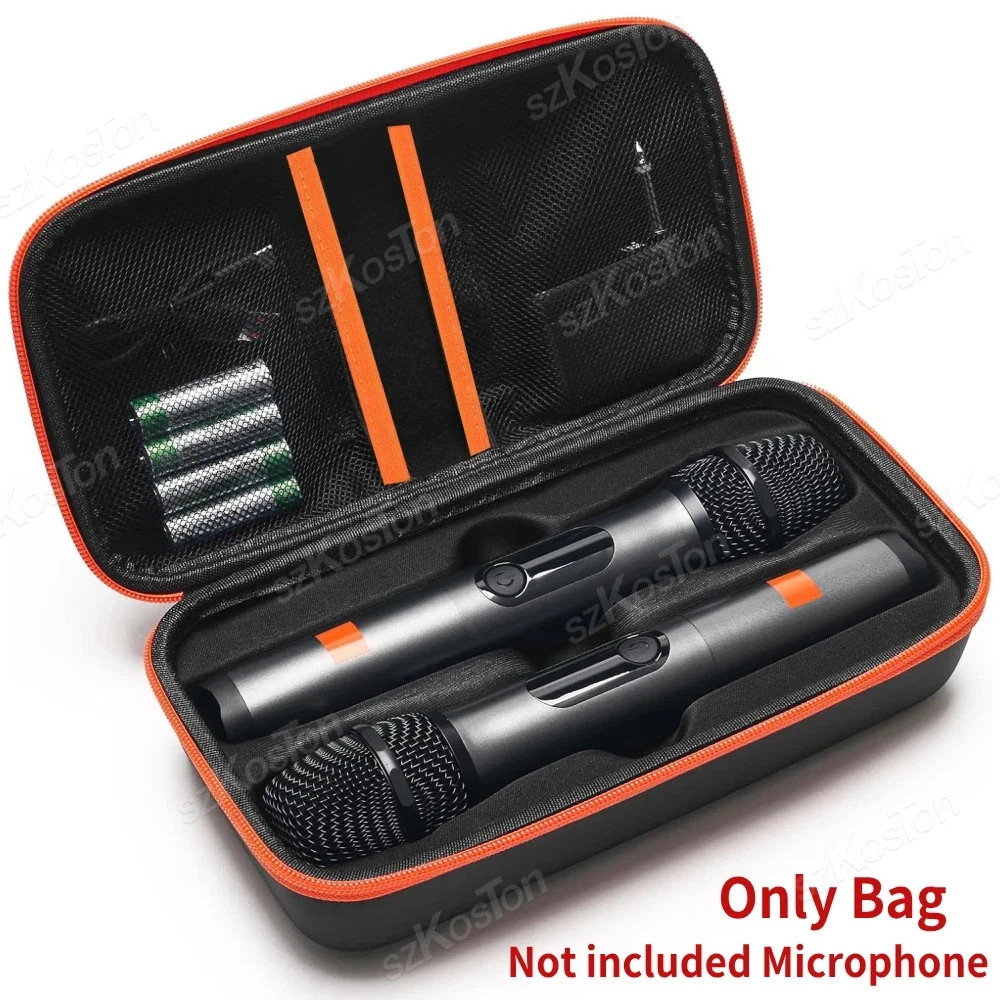 Wireless Microphone Case for JBL Partybox Wireless Two Microphone System Singing