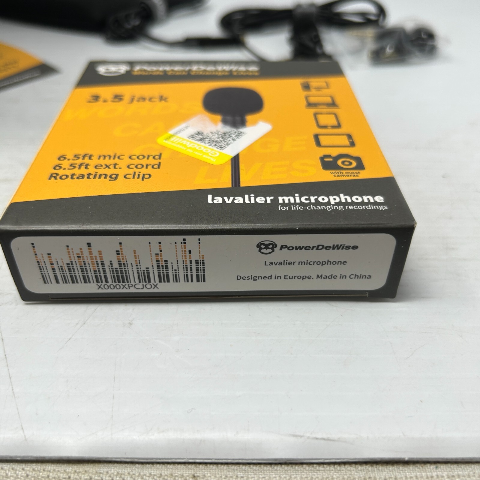 PowerDeWise Lavalier Lapel Microphone 3.5mm Jack Starter Kit Lot of 36 Sealed