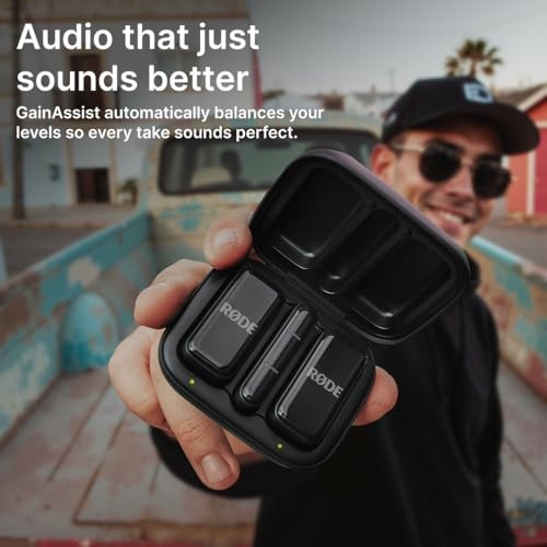 RØDE Wireless Micro Compact 2 Mics Charge Case USB C