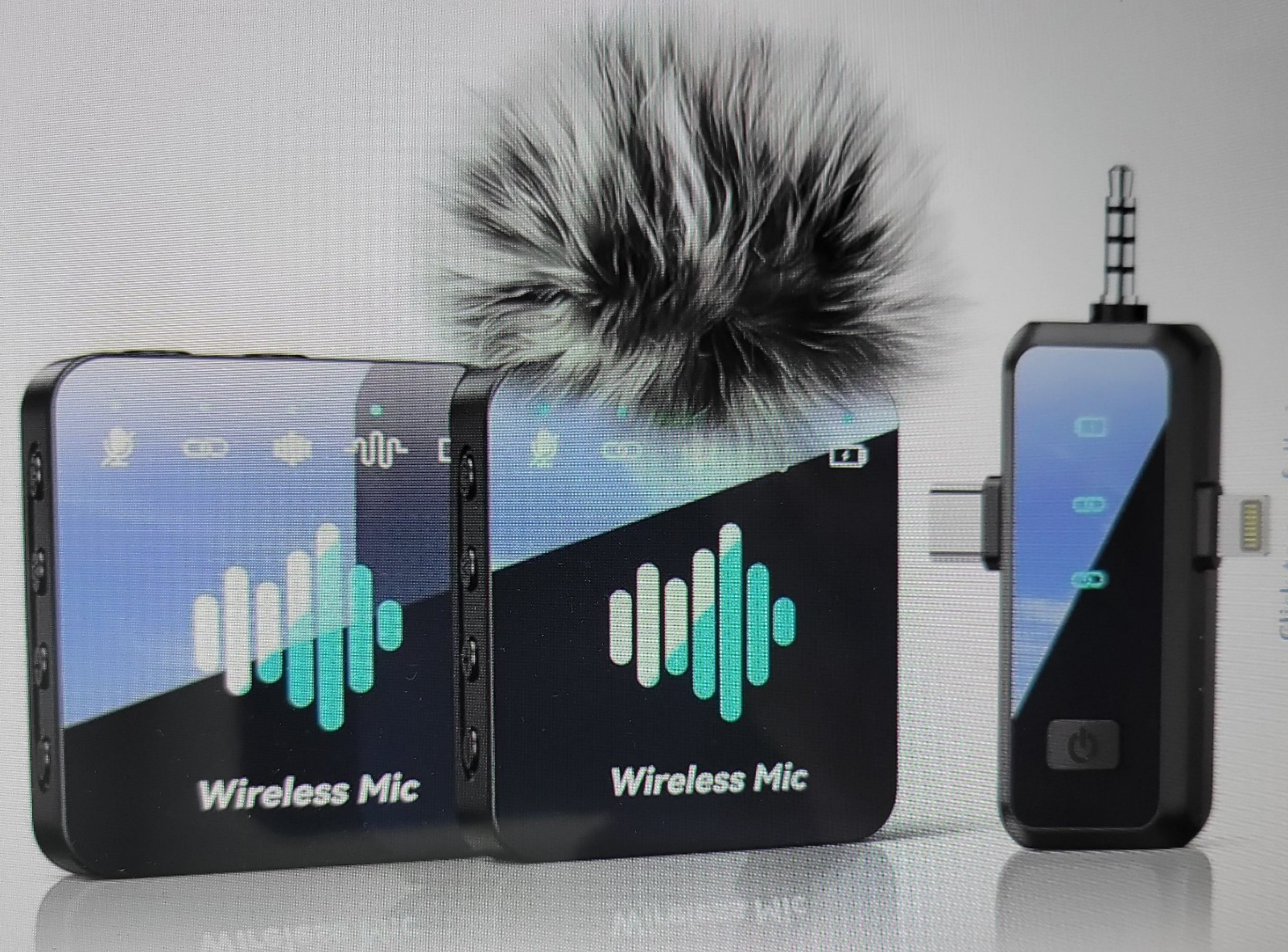 MENERESAS Wireless Mic: for iPhone, Android, Camera M37