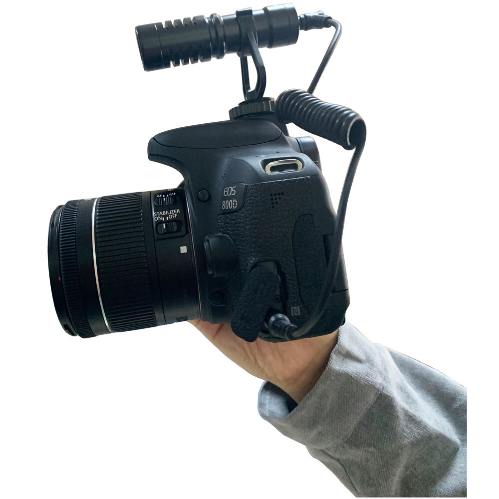 Supercardioid Camera PC Microphone Audio Shotgun Mic For Smartphone DSLR iPhone