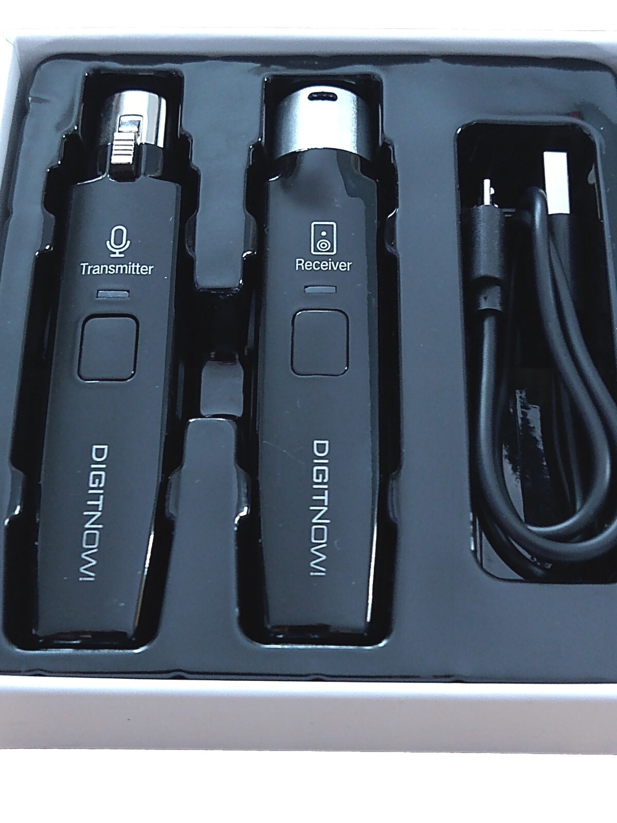 Microphone Wireless System 2.4GHz Wireless Mic Adapter,Rechargeable Wireless XLR