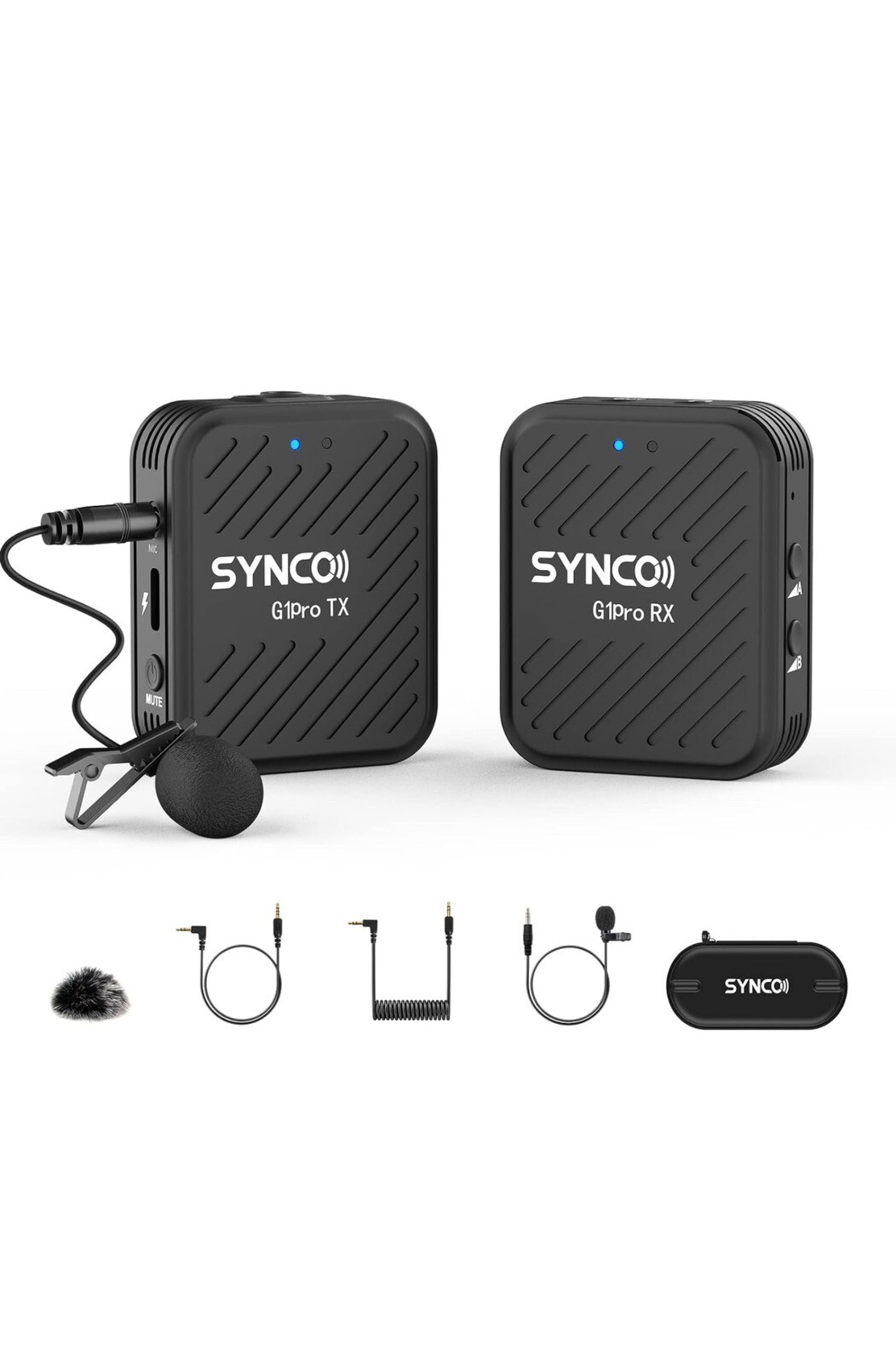 SYNCO G1(A1) Pro Wireless Lavalier Microphone for Camera Smartphone Vlog/YouTube