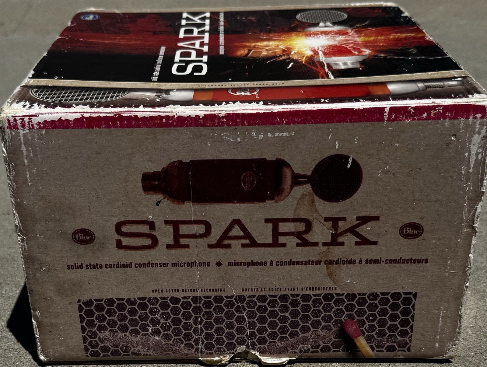Blue Spark Condenser Microphone Cardioid XLR Studio Recording Orange