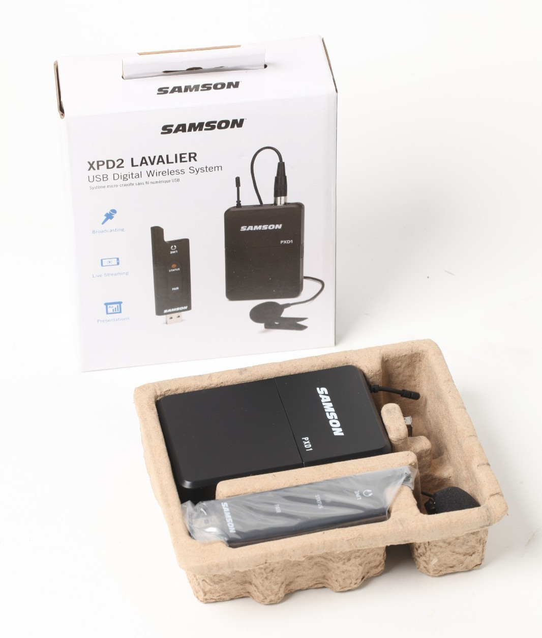 NEW Samson XPD2 Lavalier USB Digital Wireless System SWXPD2BLM8