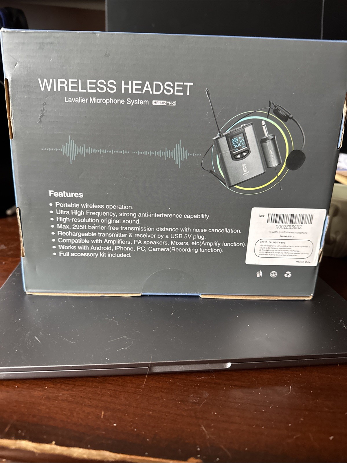 Wireless Headset MPH-05 YM-2 Lavalier Microphone System New