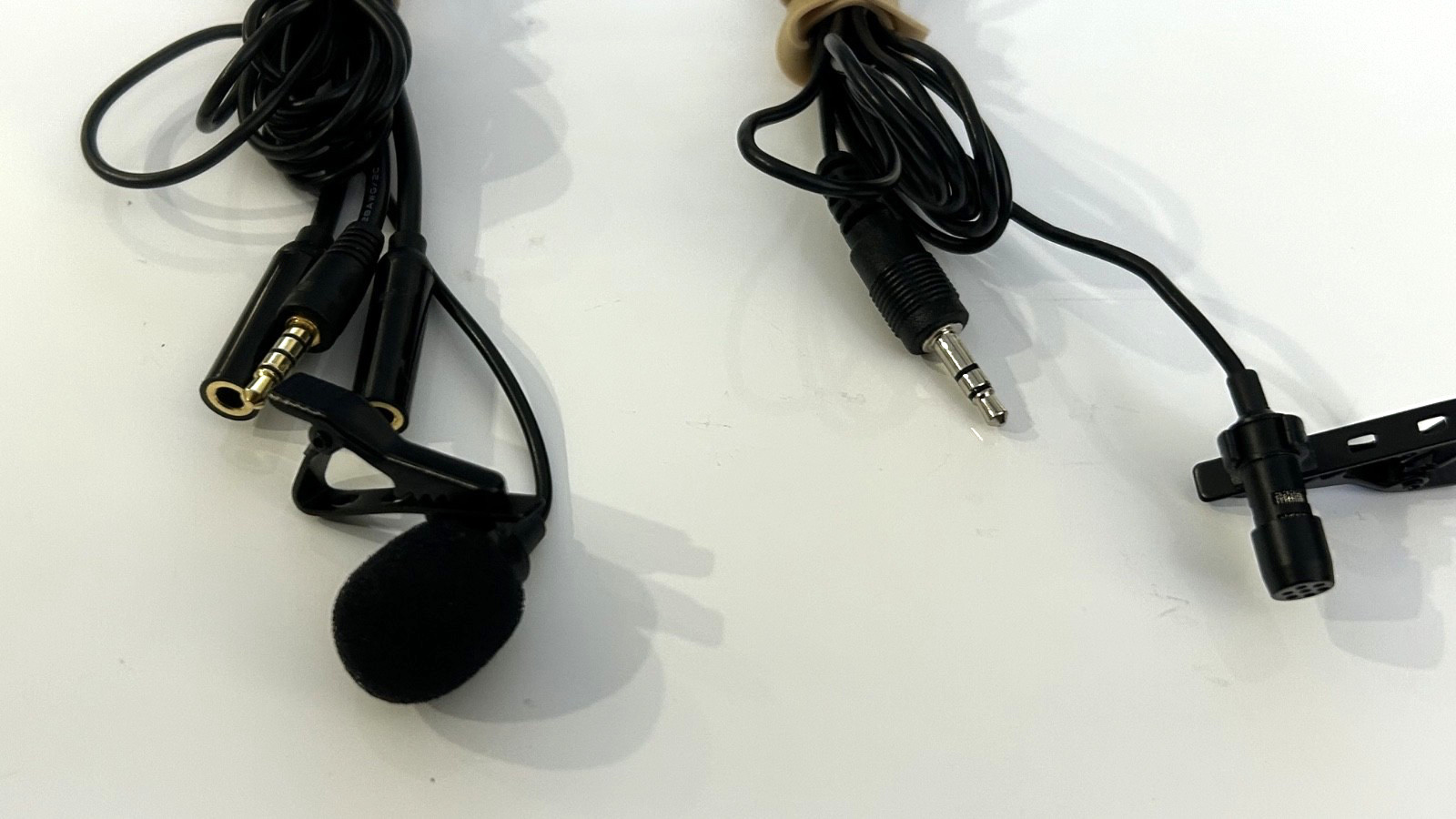 Wired Lapel Microphone with 3.5mm input Set of Two NEW Never used