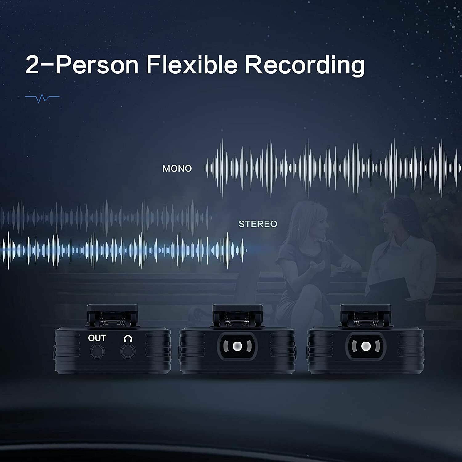 SYNCO G2 G2A2 2.4G Wireless Lavalier Microphone System 2*Transmitter Camera DSLR
