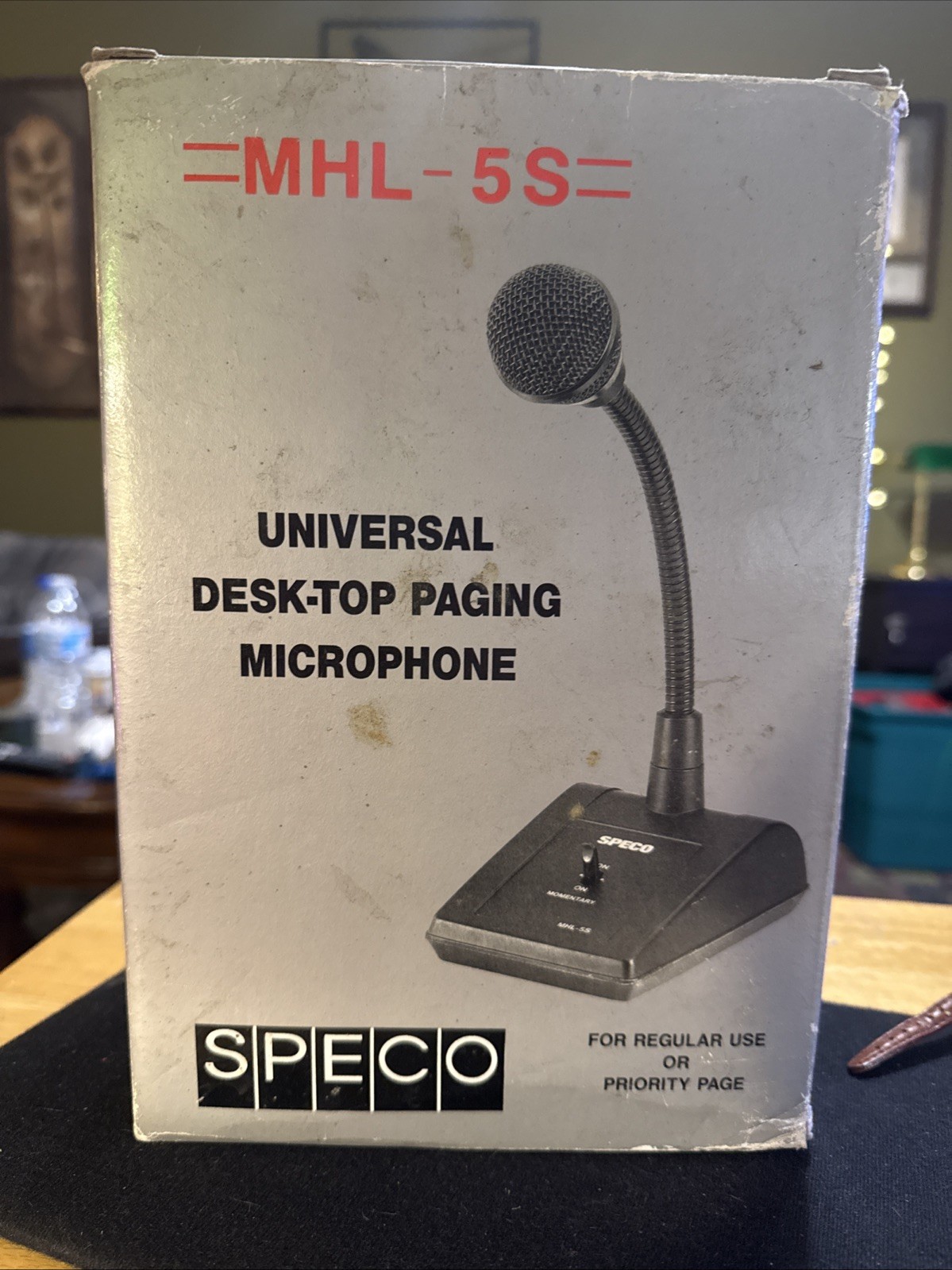 Speco Technologies MHL5S Adjustable 6″ Gooseneck Tabletop Microphone