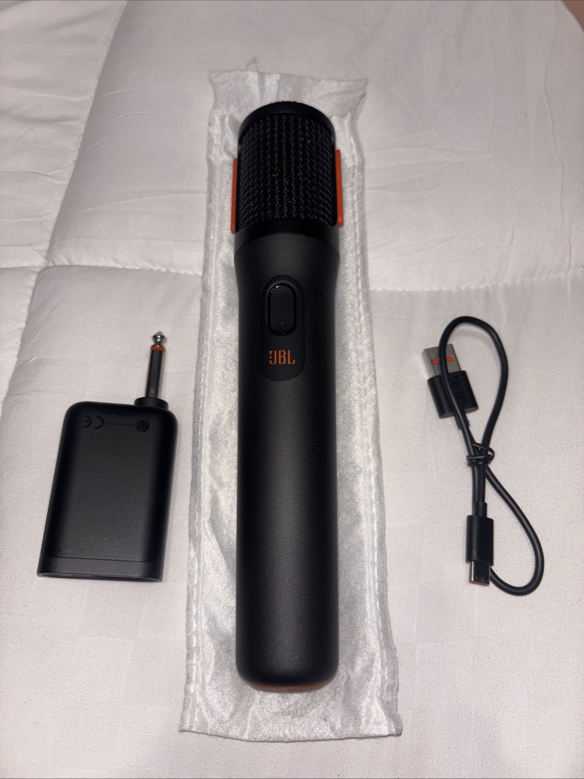 JBL Party box Wireless Dynamic Microphone With Dual-Channel Receiver Dongle