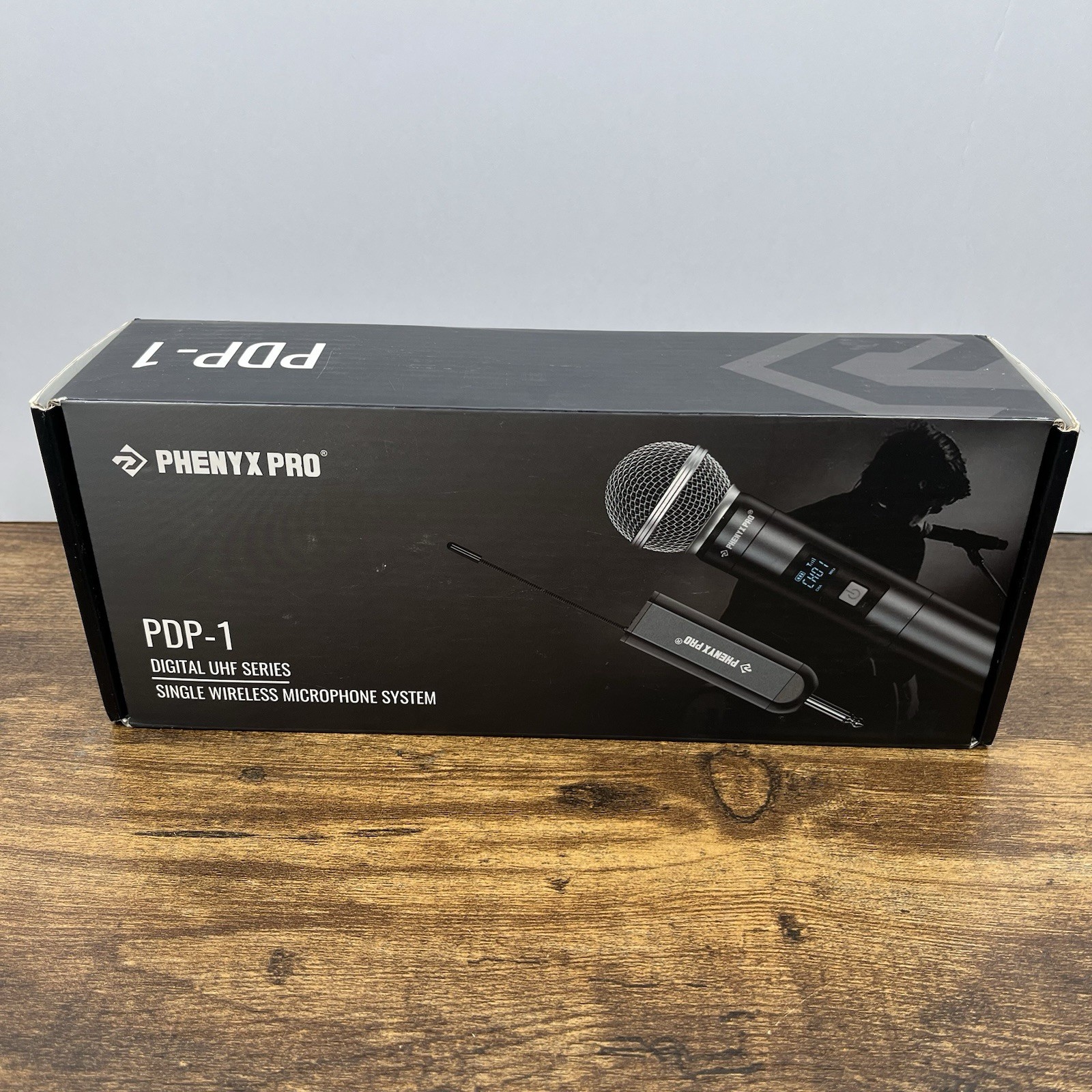 Phenyx Pro PDP-1 UHF Single Wireless Microphone – 15 Channels, USB-C Receiver